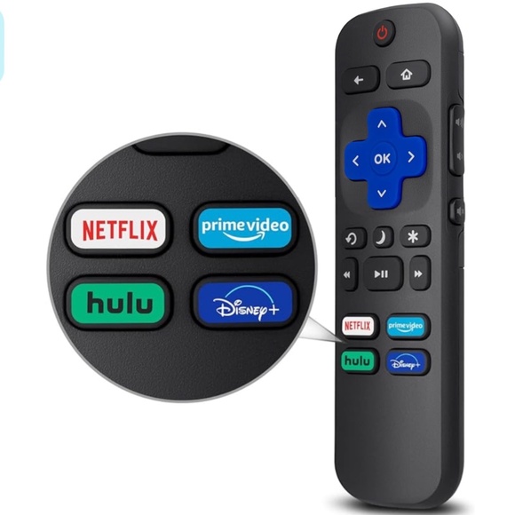 NEW 📳 Roku Universal TV Remote Replacement Netflix Disney Hulu Prime Video - Picture 1 of 6